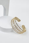 OPEN METAL CUFF BANGLE BRACELET