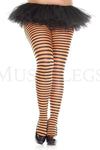 Plus size striped tights
