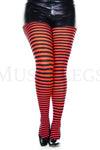 Plus size striped tights