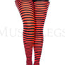 Plus size striped tights