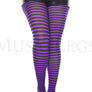 Plus size striped tights