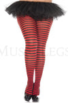 Plus size striped tights