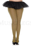 Plus size striped tights