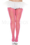 Plus size striped tights