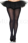 Plus size opaque tights