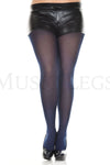Plus size opaque tights