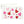 Heart Pattern Crystal Rhinestone Studded Bead Zip Coin Bag Wristlet Strap White