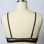 Rose Embroidery Strappy Bralette Top