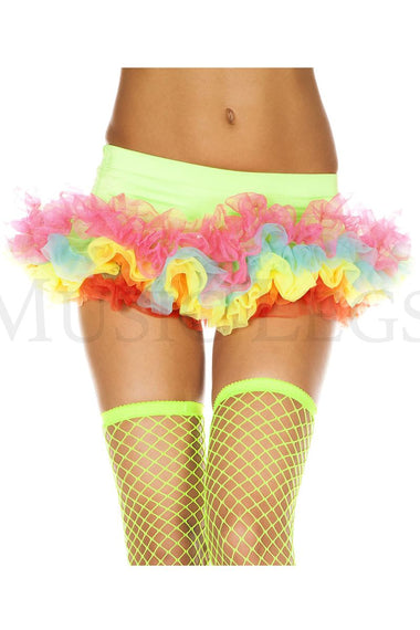 Soft tulle rainbow skirt