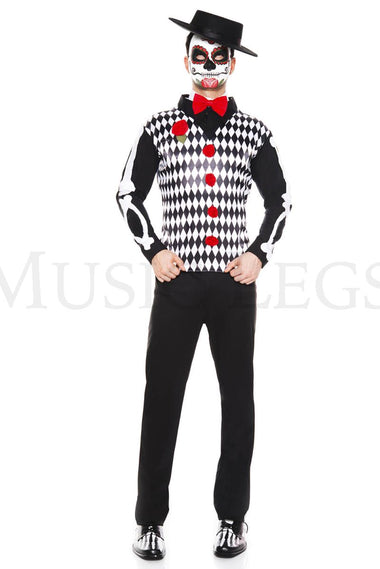 Music Legs The Three-piece Men's Graveyard Mister Costume