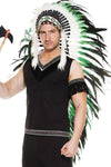 Long feather Indian headdress