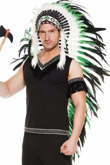 Music Legs Long Feather Indian Headdress