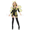 Buzzed Bee 5 Pc Striped Halter Women’s Halloween Cosplay Costume Set Sz S/M