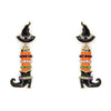 Halloween Witch Leg Dangle Earring