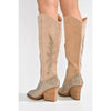 Cape Robbin Block Studded Western Cowboy Boots Ivory Size 6.5