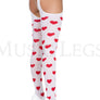Heart suspender tights