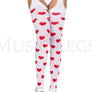 Heart suspender tights