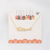 Cursive Halloween Pendant Necklace