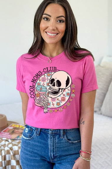 Diona J Mother's Day Cool Moms Club Graphic Tee Short Sleeve Gift For Her