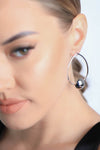 OVAL DROP SIMPLE EARRING