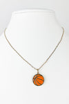 16 INCHES SPORT BALL CLOCCER CLUSTER ENAMEL NECKLA