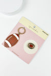 SPORTS BALL ENAMEL KEYCHAIN WITH PIN SET