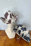 Cow Print Draw String Cowboy Hat