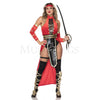 Ancient Warrior 6 Pc Lace-Up Detail Dress Halloween Costume Set Women's Size M/L