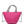 WOVEN STRAW RHINESTONE KNOTTED GAIA TOTE BAG COLOR HOT PINK