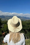 MULTI COLOR BRAIDED BAND PANAMA HAT
