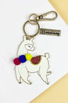 3 INCHES LLAMA WITH YOU ARE LLAMAZING KEYCHAIN