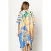 DIONA J FLORAL PRINT KIMONO ONE SIZE COLOR BLUE