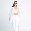 DIONA J FLORAL LACE KIMONO ONE SIZE COLOR LIGHT BLUE