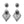 Metal Drop Silver Earrings