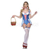 Fantasy Farmgirl 3 Pc Corset Bodysuit Cosplay Halloween Costume Set Size M/L