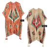 DIONA J AZTEC PRINT KIMONO CARDIGAN ONE SIZE COLOR RED