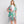 DIONA J HAND DRAWN TROPICAL LEAVES KIMONO ONE SIZE GREEN