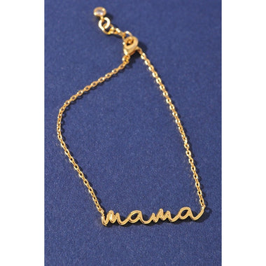 DIONA J GOLD DIPPED MAMA MOTHER'S DAY BRACELET GOLD
