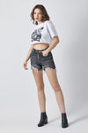 RISEN Full Size High Rise Distressed Denim Shorts