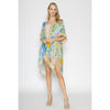 DIONA J PALM LEAF KIMONO ONE SIZE MULTICOLOR