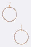 Crystal Hoop Earrings