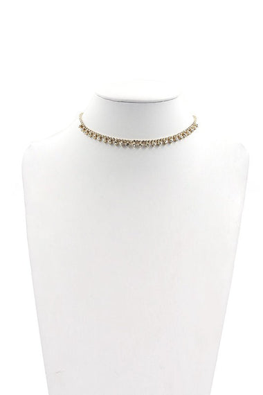 GOLD RHINESTONE CHOCKER