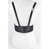DIONA J PLUS SIZE PATENT LEATHER HARNESS BELT COLOR BLACK/GOLD