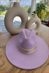 Structured wide brim Fedora with Embellishment