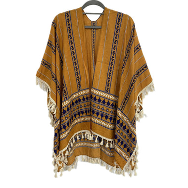 DIONA J FASHION AZTEC PRINT KIMONO ONE SIZE COLOR CAMEL