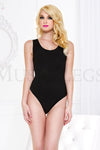 Complete your classic look in this short sleeve opaque teddy featuring a scoop neckline, thick shoulder straps, and a cheeky cut back. (Shoes not included.)