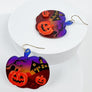 PUMPKIN ACRYLIC HOOK EARRINGS