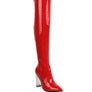 NOIRE THIGH HIGH LONG BOOTS IN PATENT PU