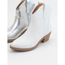 JORIAH WESTERN COWBOY ANKLE BOOTIES White Size 8.5