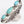 Bold Waterfall Turquoise Silver Fashion Ring